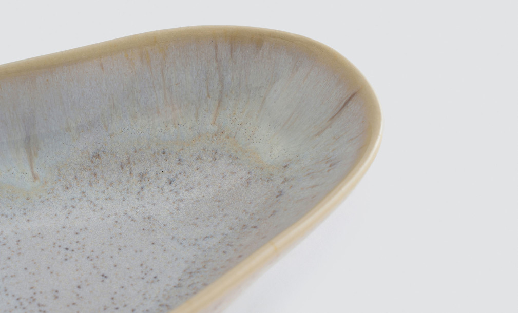Eivissa Oval Platter Sand Beige 33 cm