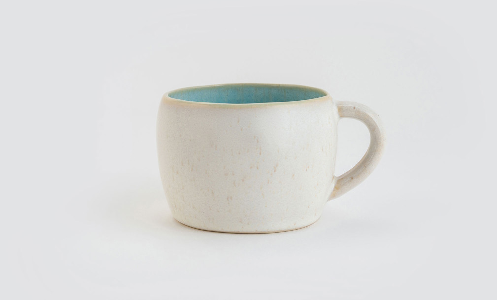 Eivissa Tea Cup and Saucer Sea Blue 0.23 L