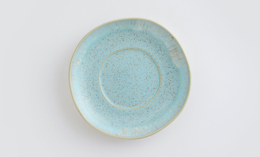 Eivissa Tea Cup and Saucer Sea Blue 0.23 L