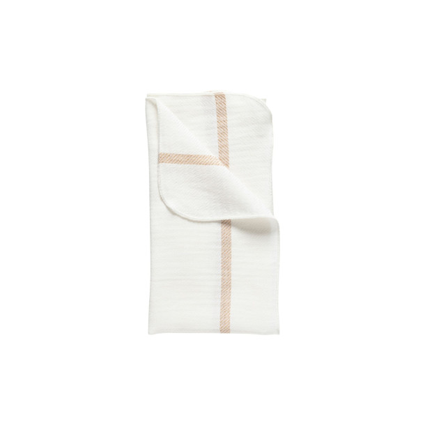 Carolina Napkin white caramel 50% linen 50% cotton