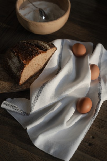 Carolina Napkin White Blue