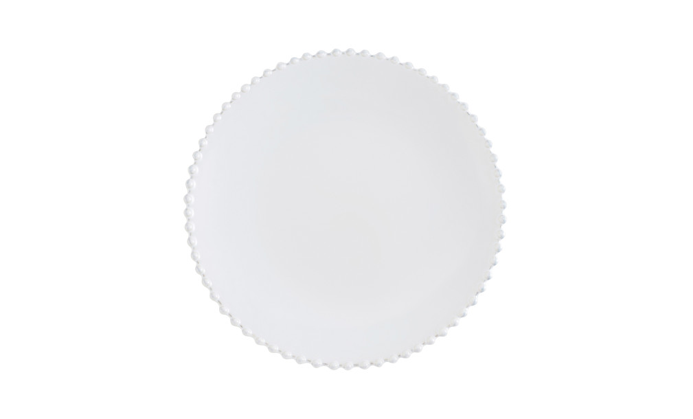 Pearl Bread Plate cloud white 17 cm