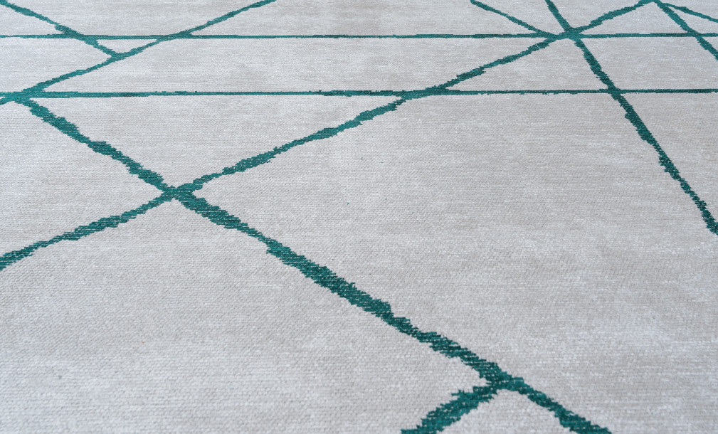 Illusion Beige/Green Carpet 240x340 cm