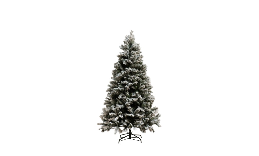 Christmas Tree Plastic Snowy Green M