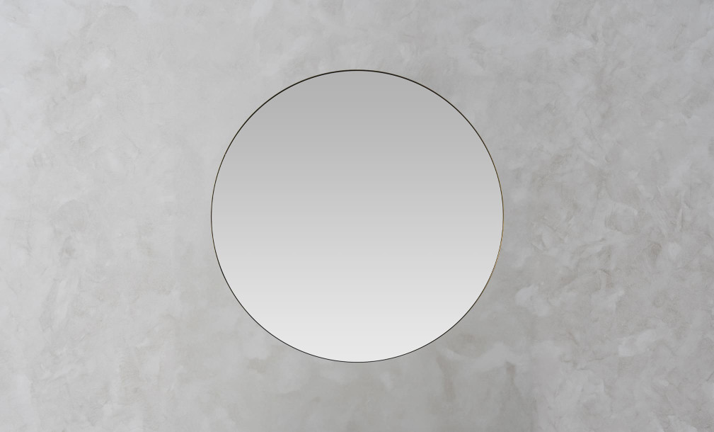 Stella Round Mirror Brass Finish d100 cm