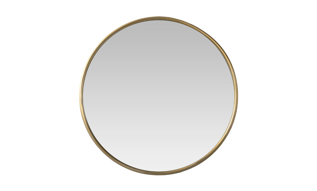 Walker Round Mirror Brass Finish d58 cm