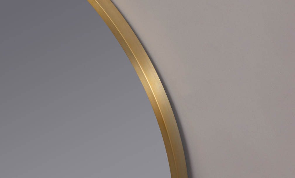 Marion Arch Mirror Brass Finish 91x102 cm