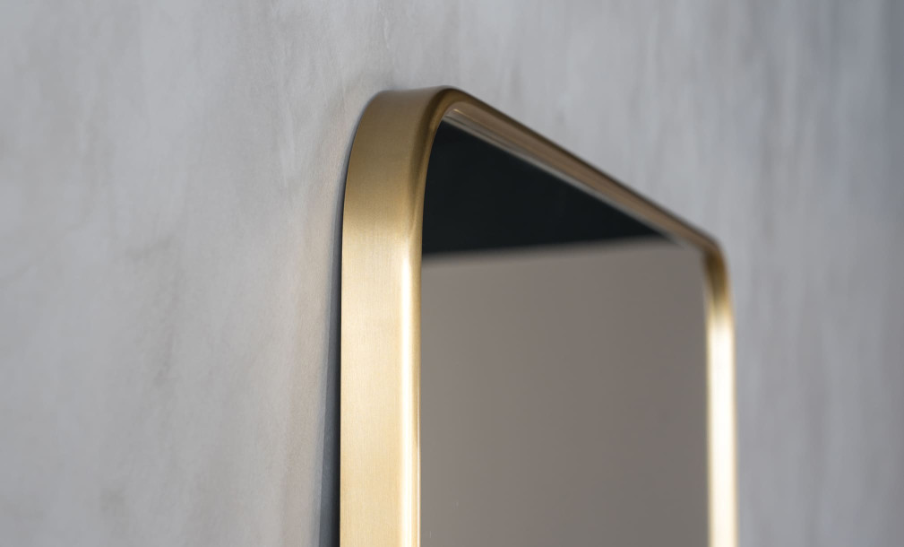 Walker Mirror Brass Finish L