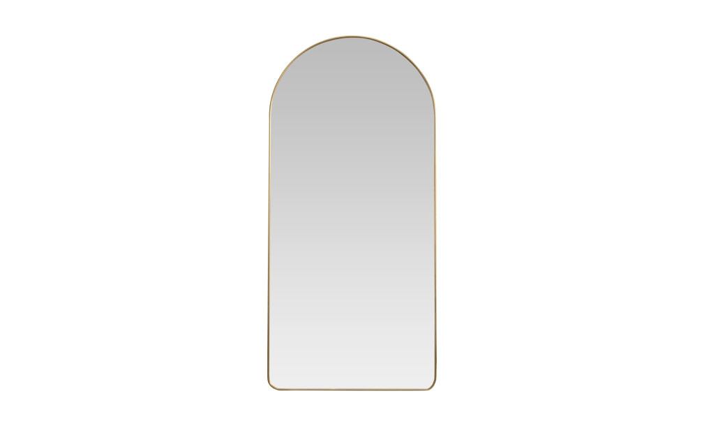 Walker Arch Shape Mirror Brass Finish