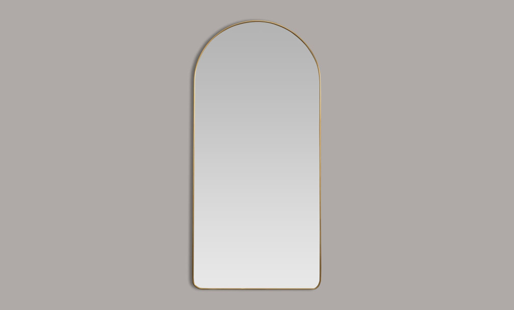 Walker Arch Shape Mirror Brass Finish