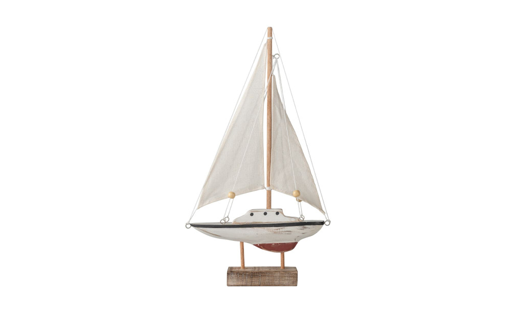 Sailboat With Fabric Sail Medium