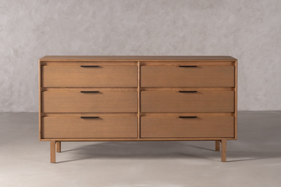 JP Line 6.0 6 Drawer Chest Light Finish