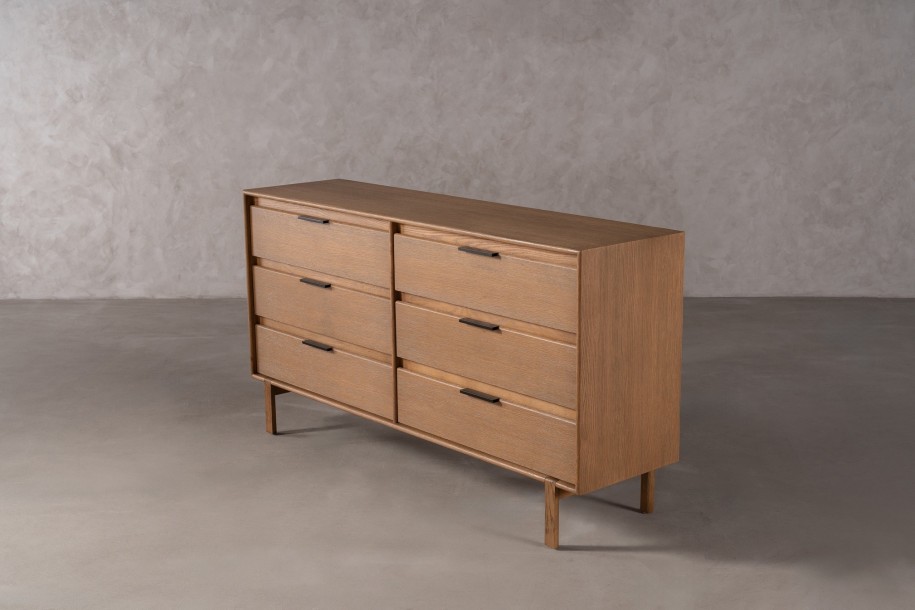 JP Line 6.0 6 Drawer Chest Light Finish