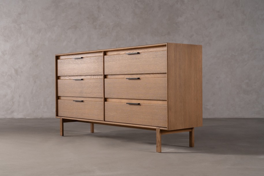 JP Line 6.0 6 Drawer Chest Light Finish