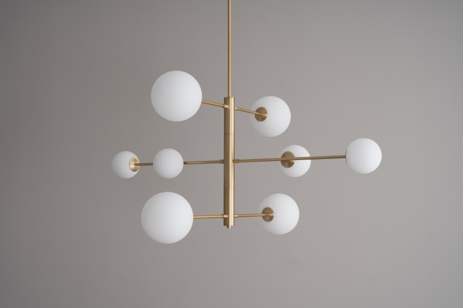 Orbit Pendant Lamp / brass