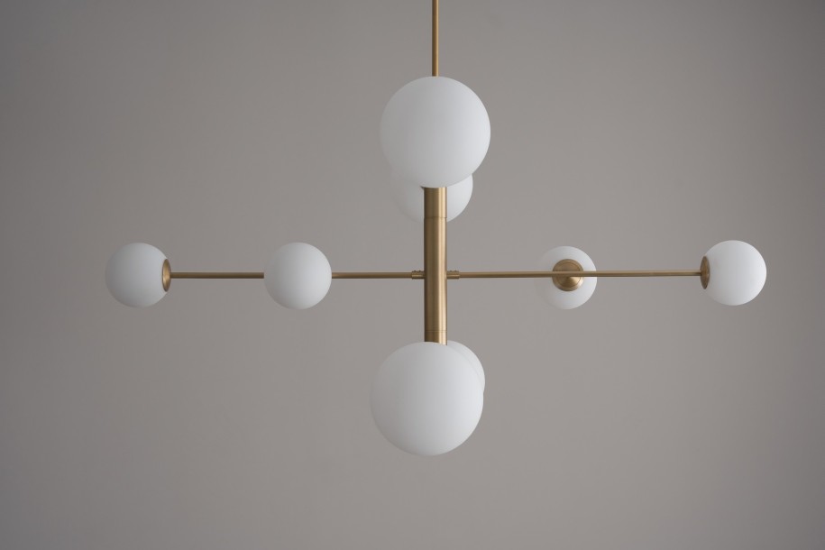 Orbit Pendant Lamp / brass