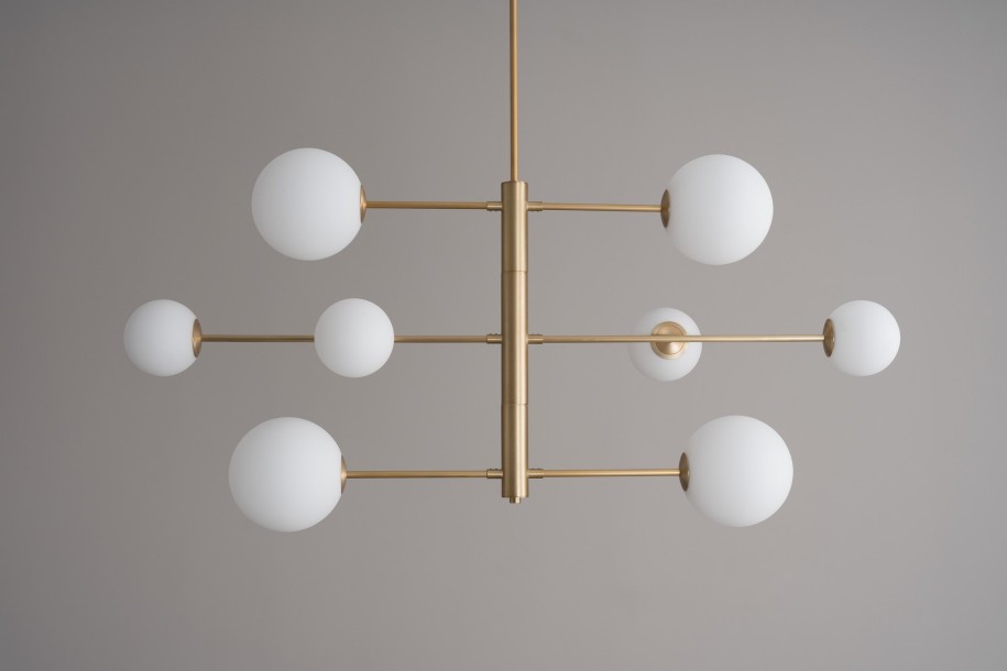Orbit Pendant Lamp / brass