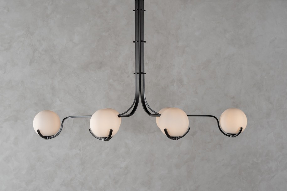 Scoop Chandelier Dining / dark bronze