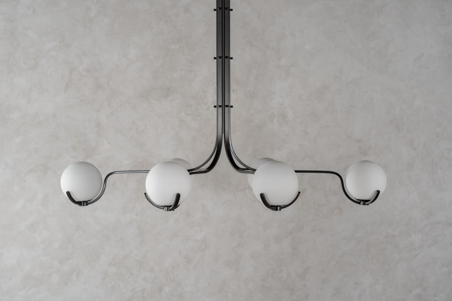 Scoop Chandelier Dining / dark bronze