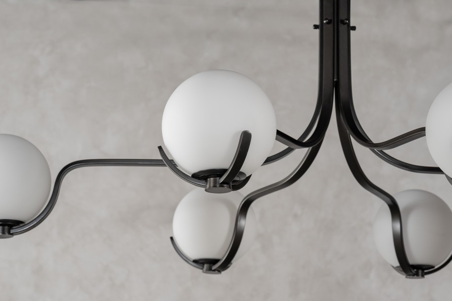 Scoop Chandelier Dining / dark bronze