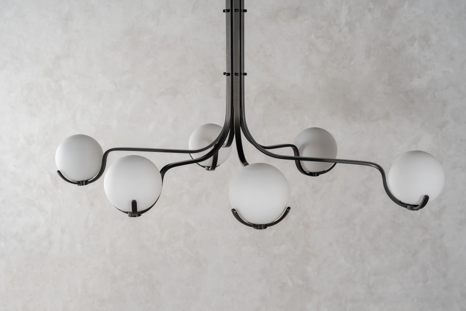 Scoop Chandelier Dining / dark bronze