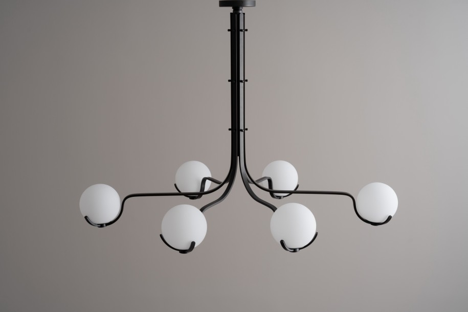 Scoop Chandelier Dining / dark bronze