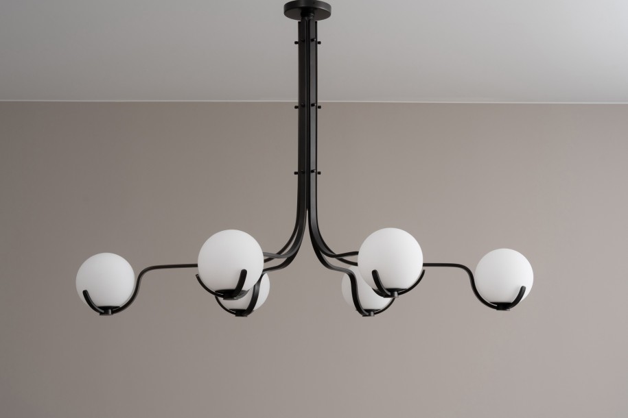Scoop Chandelier Dining / dark bronze