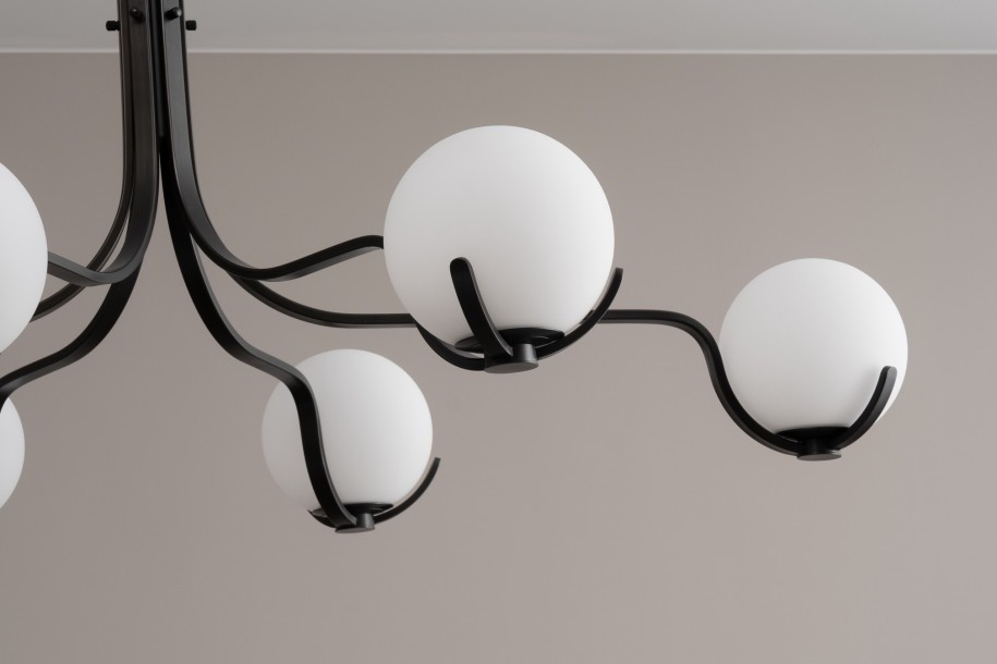 Scoop Chandelier Dining / dark bronze