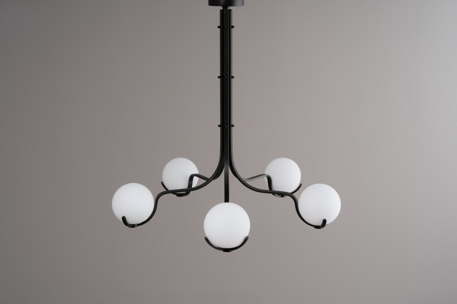 Scoop Chandelier / dark bronze