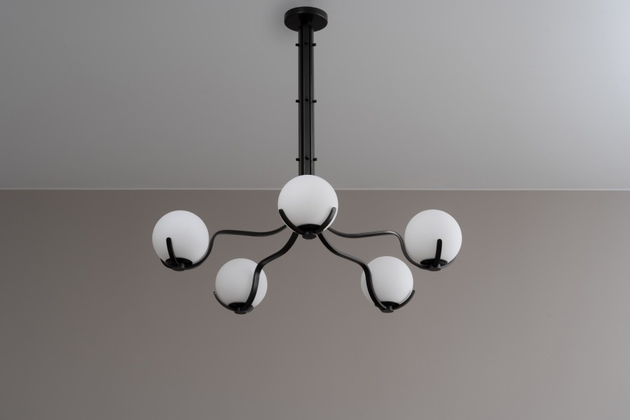 Scoop Chandelier / dark bronze