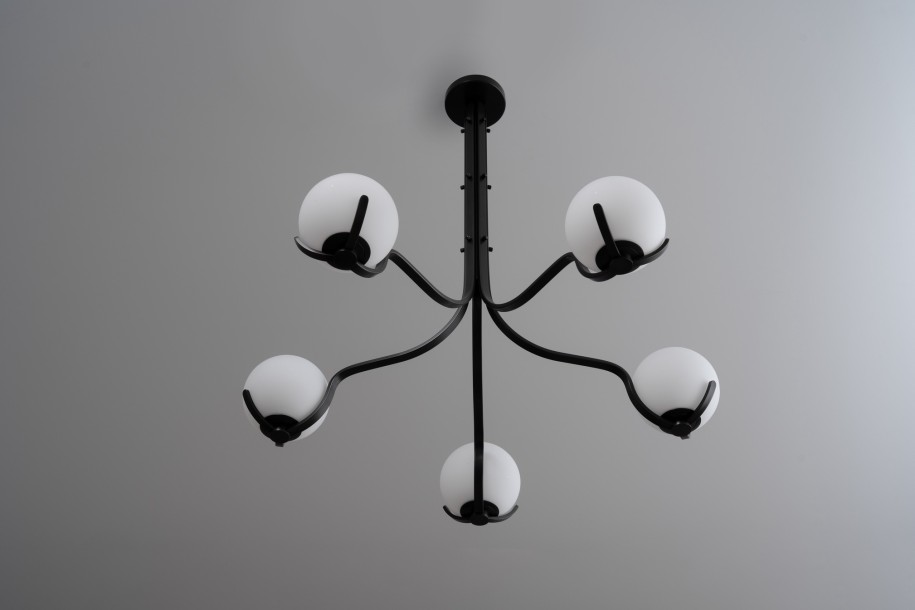 Scoop Chandelier / dark bronze