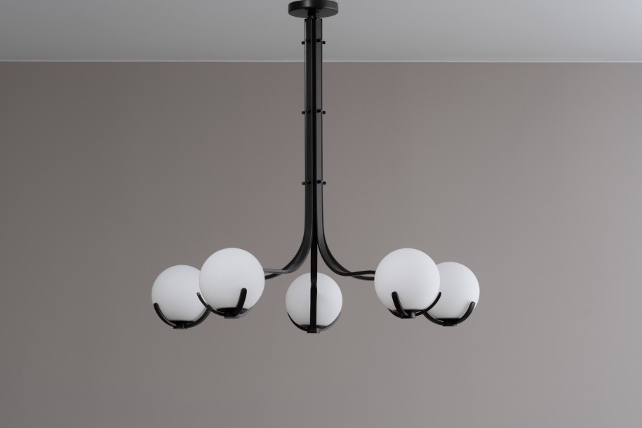 Scoop Chandelier / dark bronze