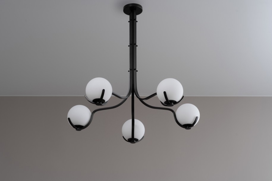 Scoop Chandelier / dark bronze