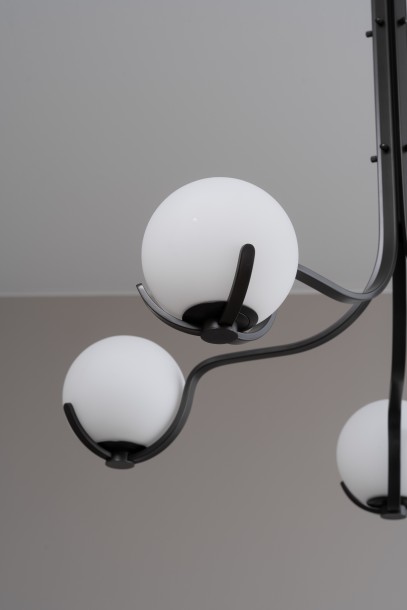 Scoop Chandelier / dark bronze