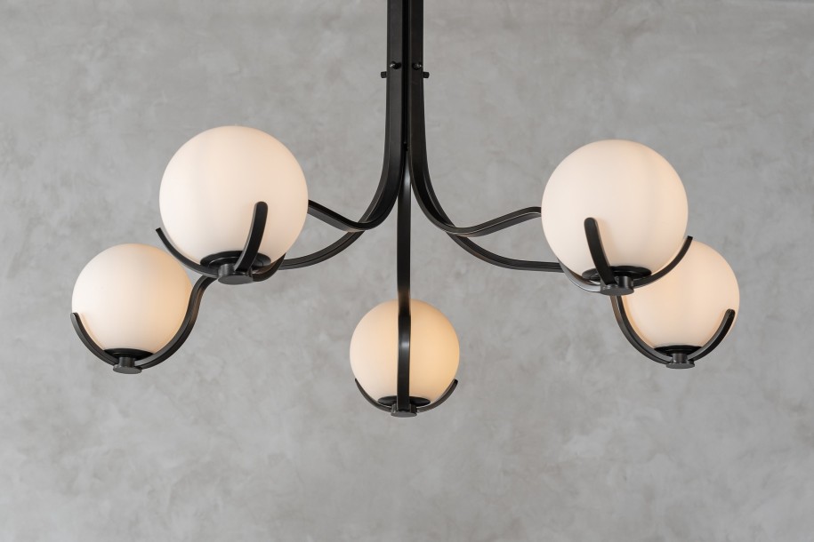 Scoop Chandelier / dark bronze