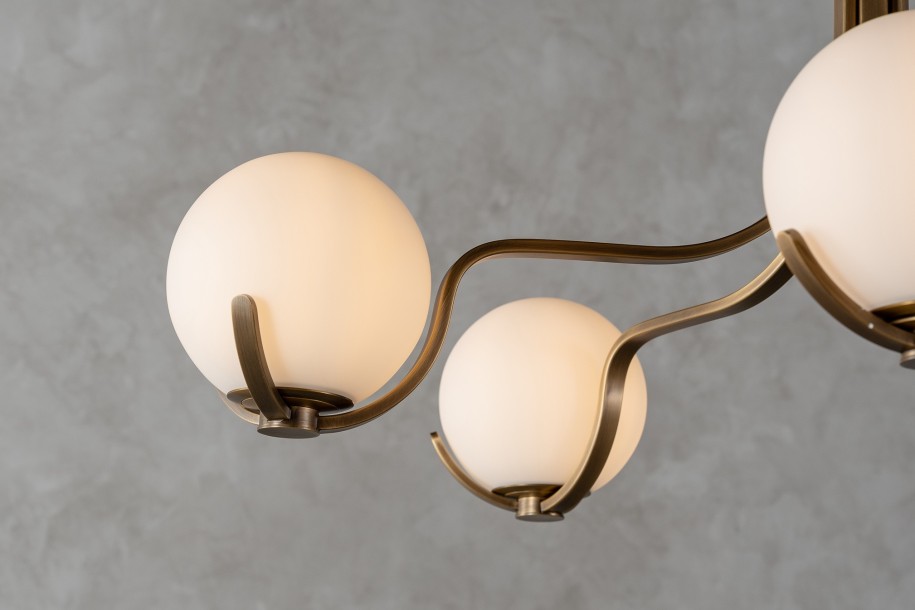 Scoop Chandelier / dark brass