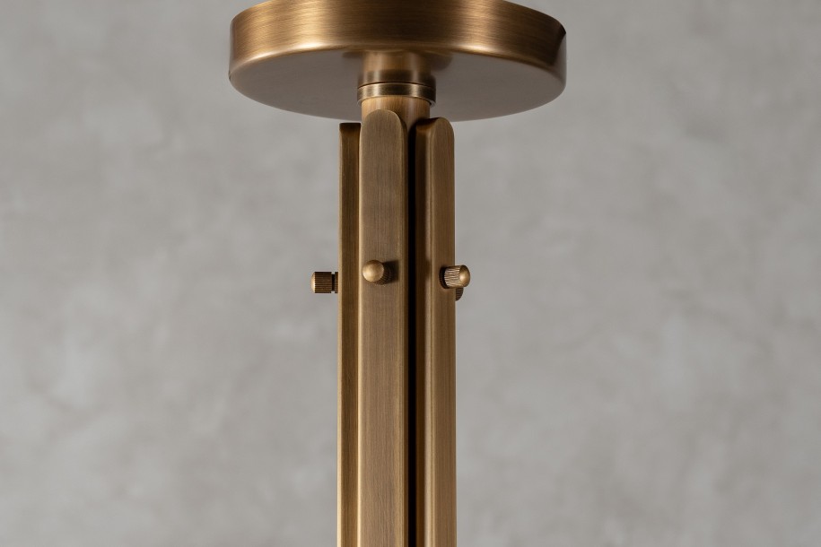 Scoop Chandelier / dark brass