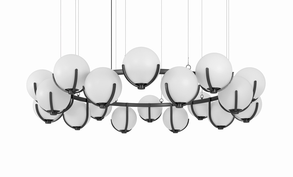 Scoop Largest Chandelier D2300xH470 / dark bronze