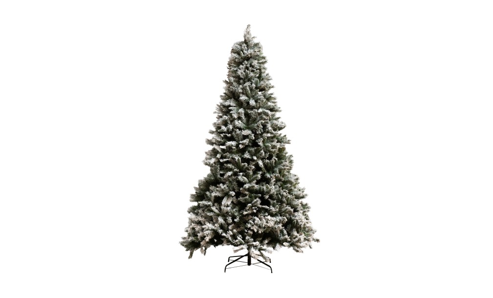 Christmas Tree Plastic Snowy Green L