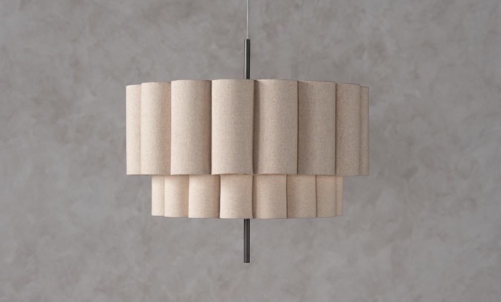 Celine Small Grey Pendant Lamp
