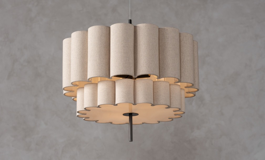 Celine Small Grey Pendant Lamp