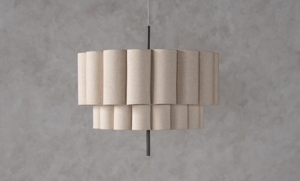Celine Small Grey Pendant Lamp