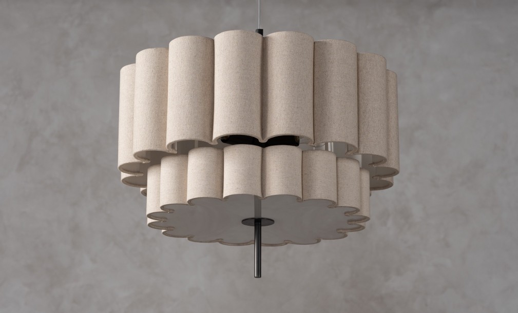 Celine Small Grey Pendant Lamp