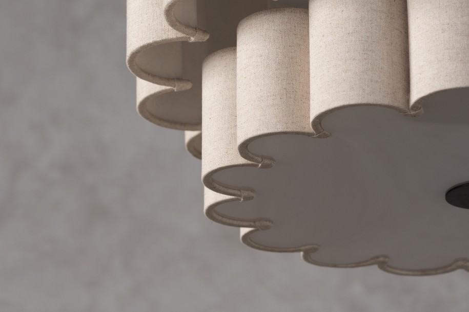 Celine Small Grey Pendant Lamp