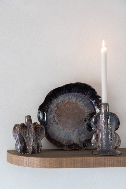 Naga Candleholder Brown