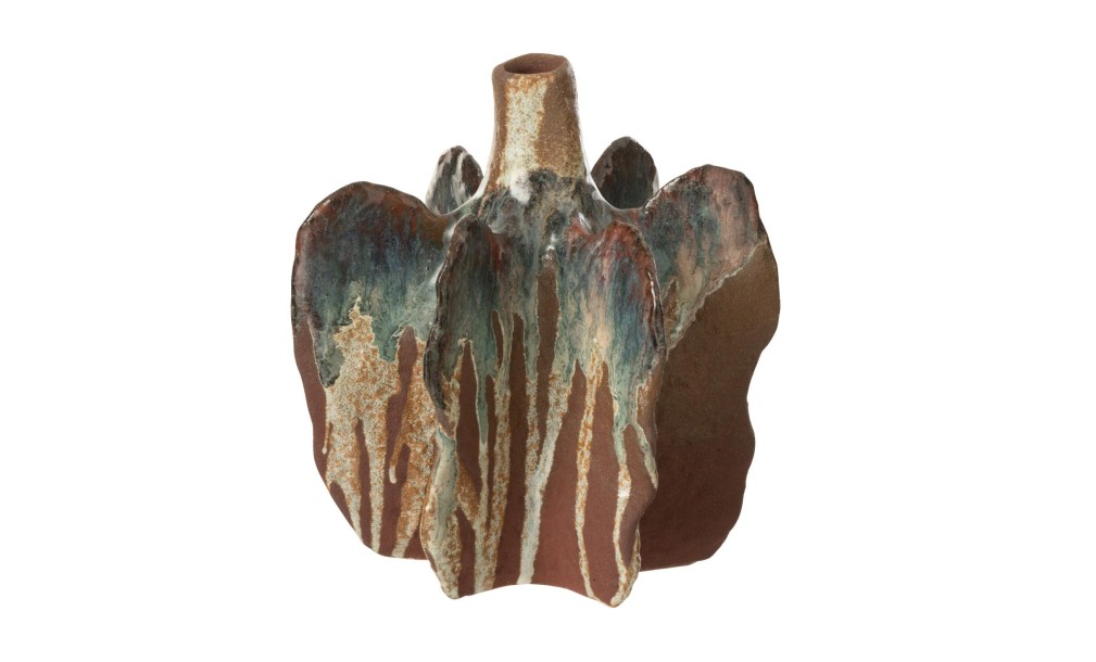 Naga Vase Rusty Brown M