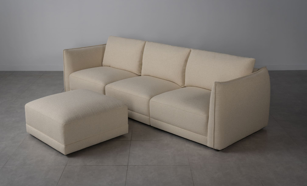 Monterey Sofa with Ottoman (Fabric W1501-20)