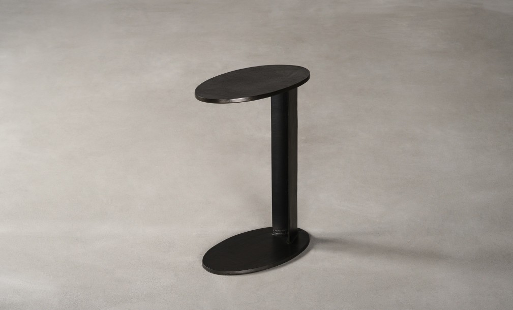 Skiv Side Table Black Graphite