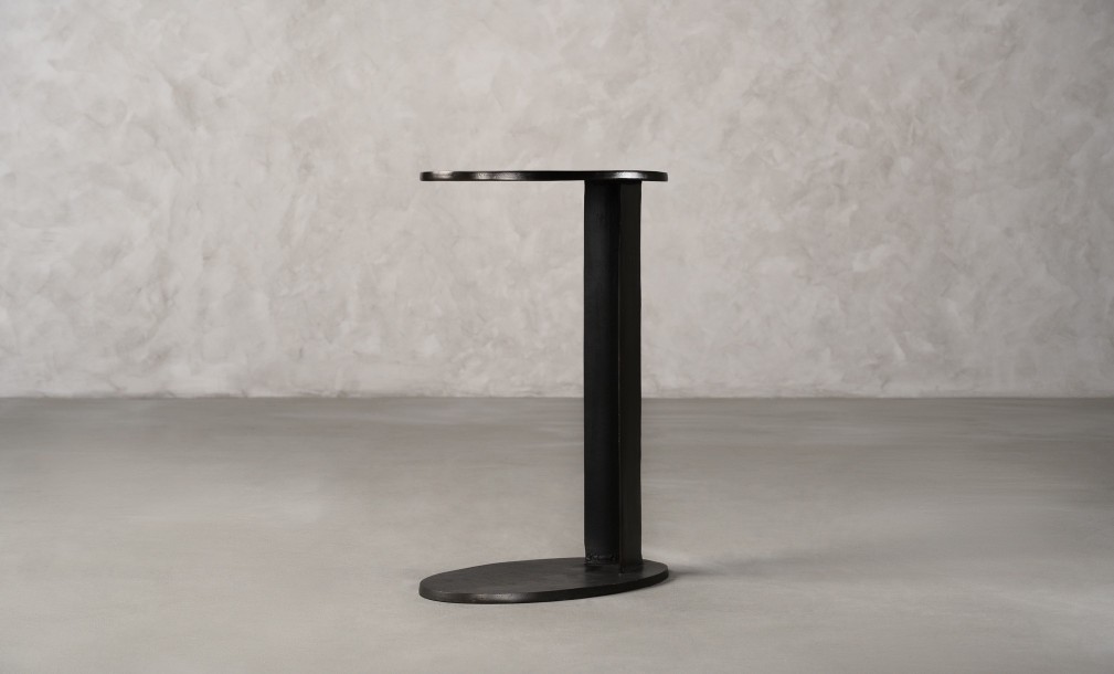 Skiv Side Table Black Graphite