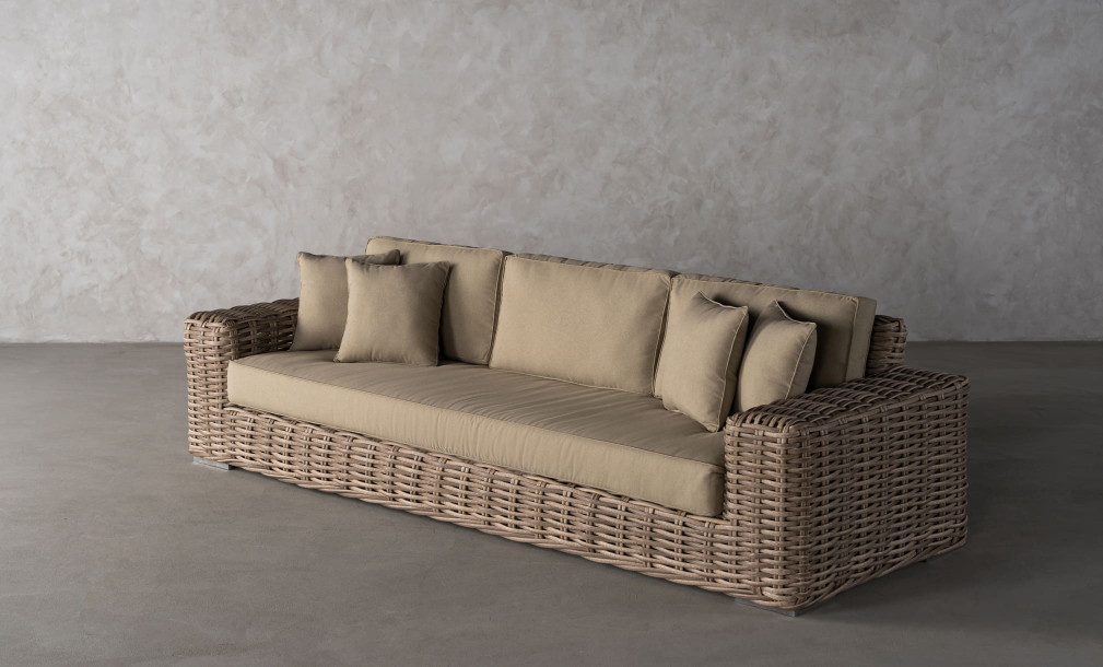 Bora 3-Seater Outdoor Sofa